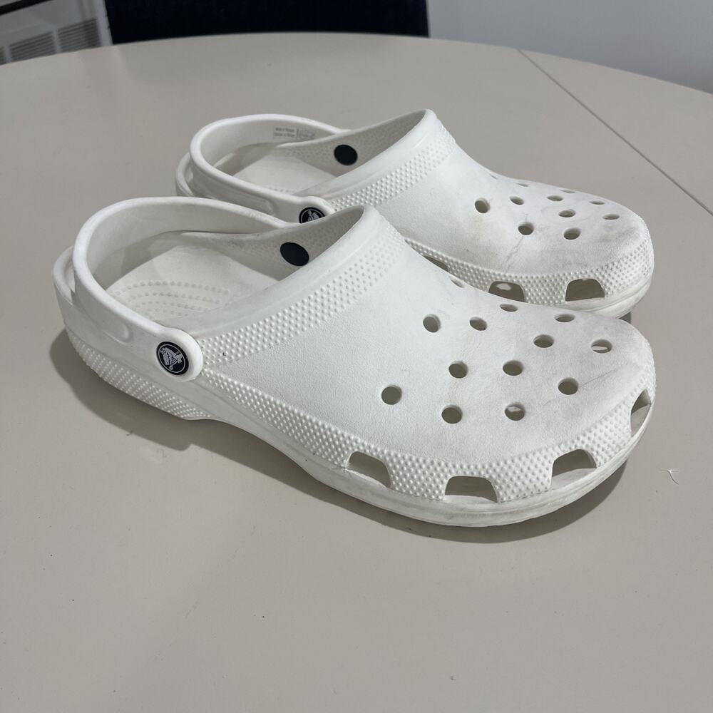 Crocs Classic Clogs Unisex White Mens 10 Womens 12